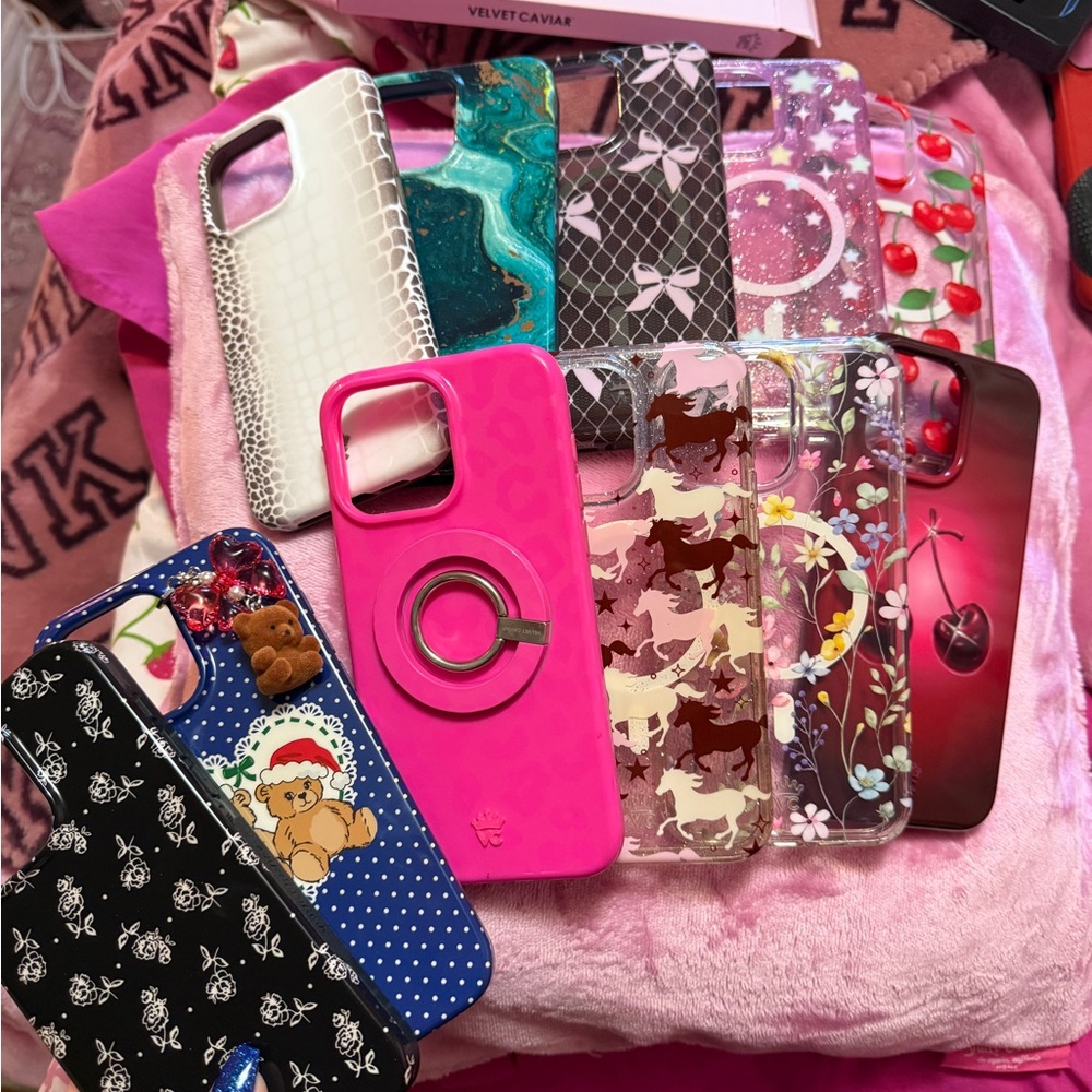 Velvet Caviar & more phone case bundle - iphone 15 pro max